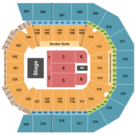 Moody Center ATX Journey Seating Chart